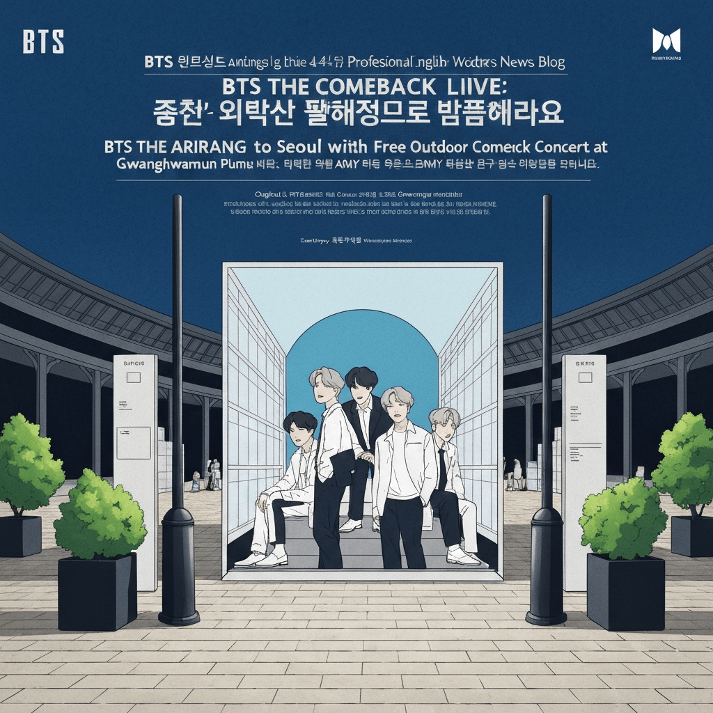 BTS Brings ARIRANG to Seoul with Free Outdoor Comeback Concert at Gwanghwamun Plaza