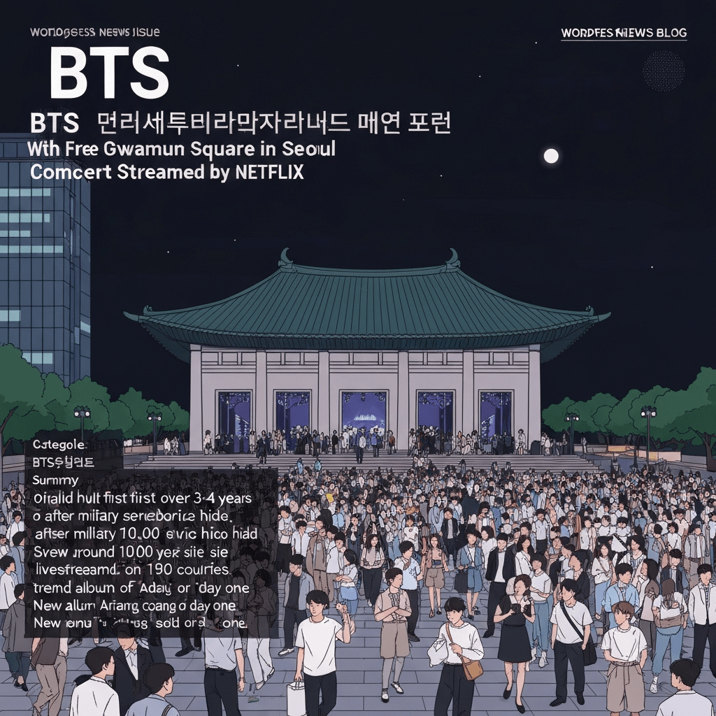 BTS Returns to Gwanghwamun Square in Seoul With Free Comeback Concert Streamed by Netflix
