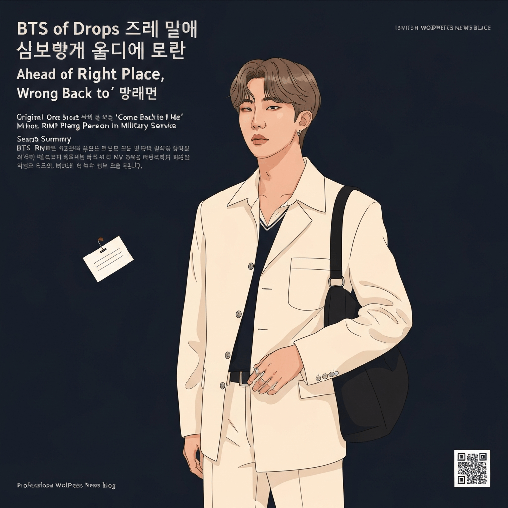 RM of BTS Drops Come Back to Me Ahead of Right Place, Wrong Person in Military Service